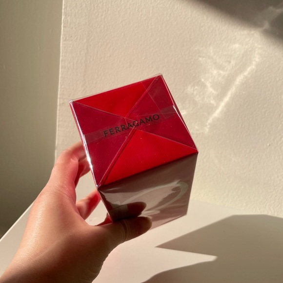 SOLD NIB Salvatore Ferragamo Red Leather perfume - Picture 2 of 5